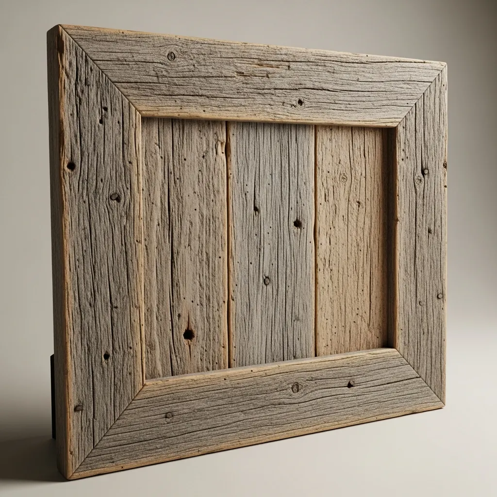 Bildram av återvunnet trä